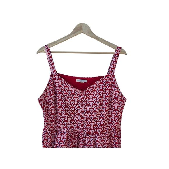 Mata Traders Red Empire Waist Sundress L - Picture 3 of 7